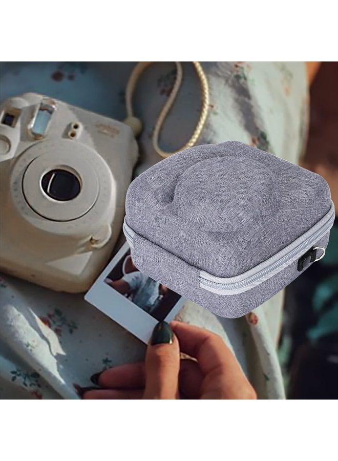 Hard Carrying Case Replacement for Fujifilm Instax Mini 12/11 Instant Camera,Protective Case Compatible with Instax Camera Mini 12/11(Clay White)