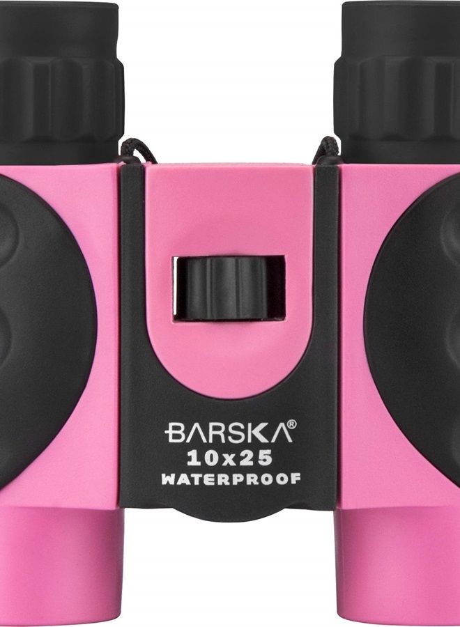 Barska AB12418 10x25 Waterproof Binocular, Pink
