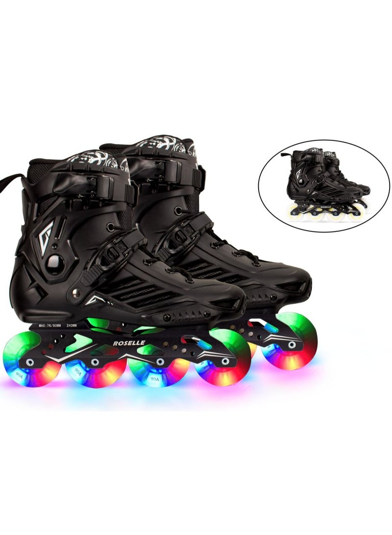 Inline Skates Shoes with LED Wheels for Unisex