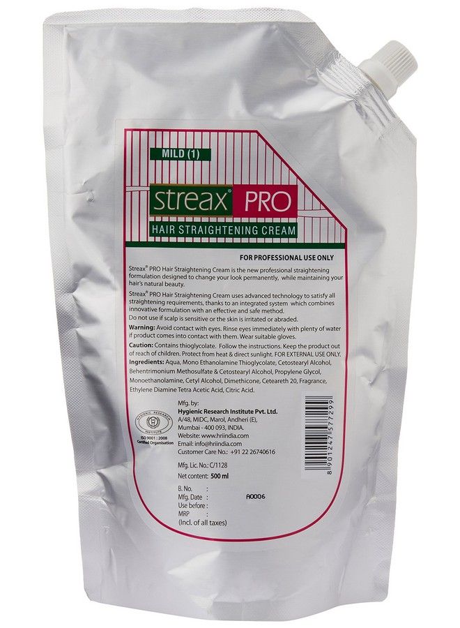 Pro Hair Straightening Cream Mild 500Ml