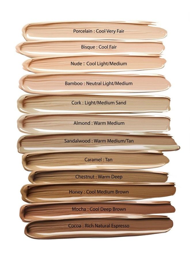 100% Natural Foundation Organic Vegan Aloe Based Natural Sun Protection Gluten Free Cruelty Free Made in the USA 1FL Oz (Bisque)