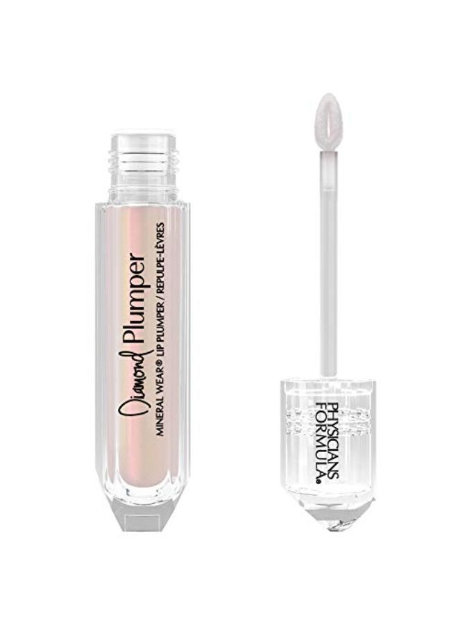 Diamond Lip Plumper Gloss, Light Pink Princess Cut, 0.17 Fl Oz