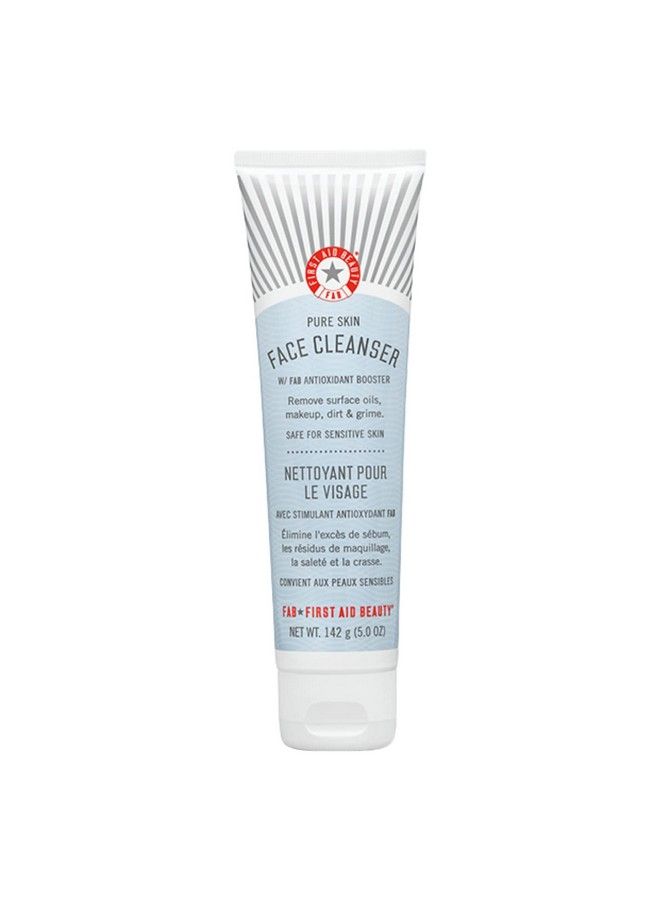 Pure Skin Face Cleanser Sensitive Skin Cream Cleanser With Antioxidant Booster 5 Oz.