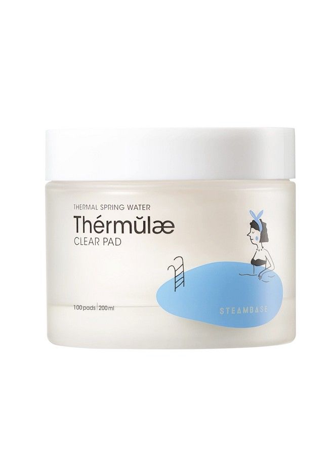 Thermulae Clear Pads 100Ct | Facial Toner Pads | Hyaluronic Acid Complex | 6.76 Fl.Oz Of Hydrating Nutrient Rich Essence To Restore Balanced Complexion | Korean Skin Care K Beauty