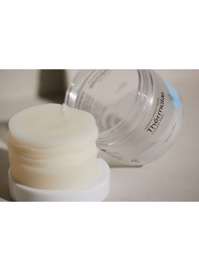 Thermulae Clear Pads 100Ct | Facial Toner Pads | Hyaluronic Acid Complex | 6.76 Fl.Oz Of Hydrating Nutrient Rich Essence To Restore Balanced Complexion | Korean Skin Care K Beauty
