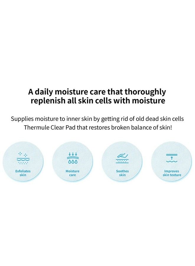 Thermulae Clear Pads 100Ct | Facial Toner Pads | Hyaluronic Acid Complex | 6.76 Fl.Oz Of Hydrating Nutrient Rich Essence To Restore Balanced Complexion | Korean Skin Care K Beauty