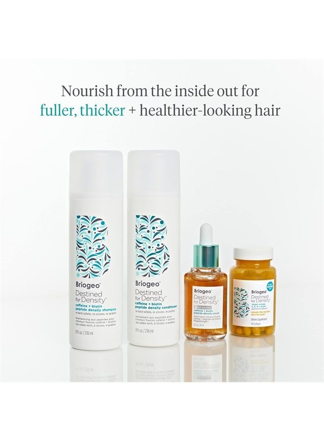 Destined For Density Caffeine + Biotin Peptide Density Conditioner, Increases Hair Thickness and Density, Vegan, Phalate & Paraben-Free, 8 Ounces