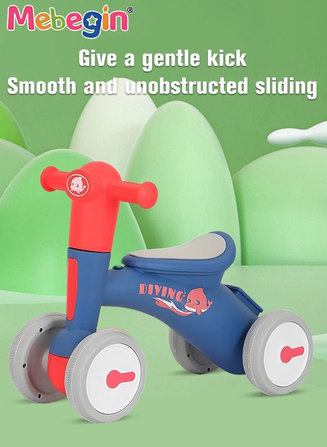 2 in 1 Interactive Rocking Horse with Rocking Base and Music, Fun Toddler Rocker with Rocking and Sliding Ways to Play, Removable Ride-on Rocking Animal with 4 Silence Wheels, Creative Early Education Toy, Easy to Swing and Assemble