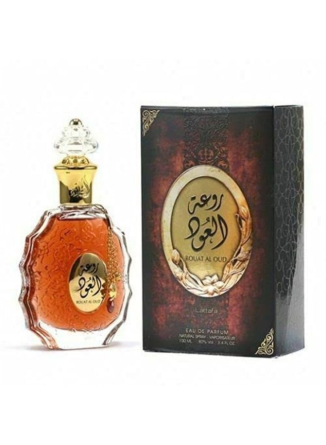 Lattafa Rouat Al Oud for Unisex Eau de Parfum Spray, 3.4 Ounce