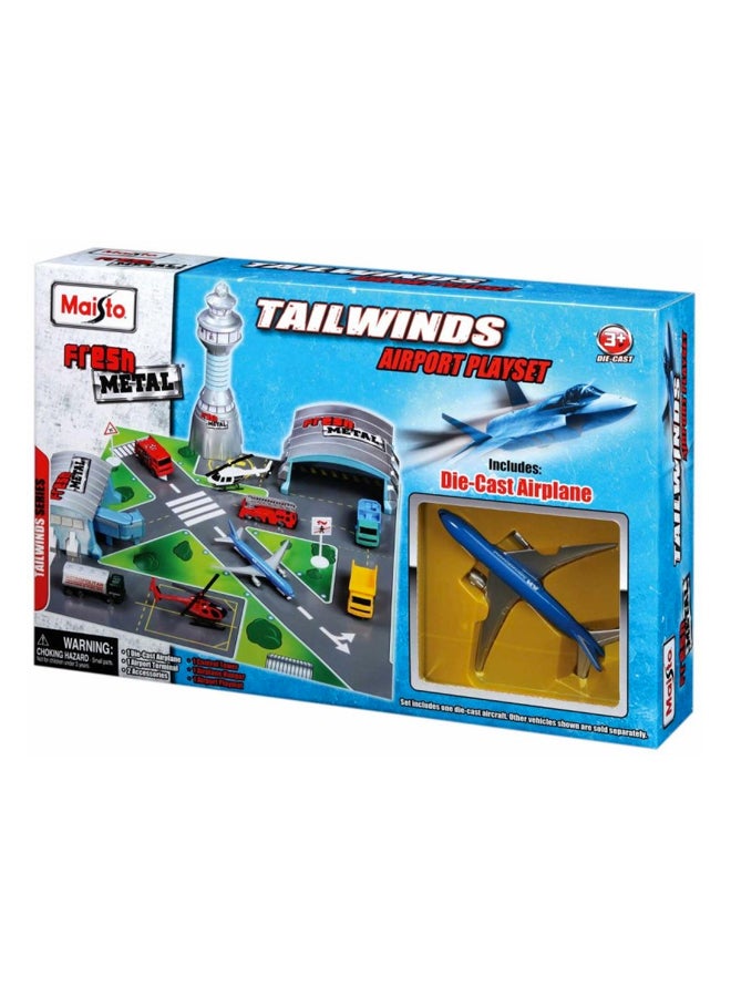 Special Edition Fresh Metal Tailwinds Airport Playset  - Colour May Vary