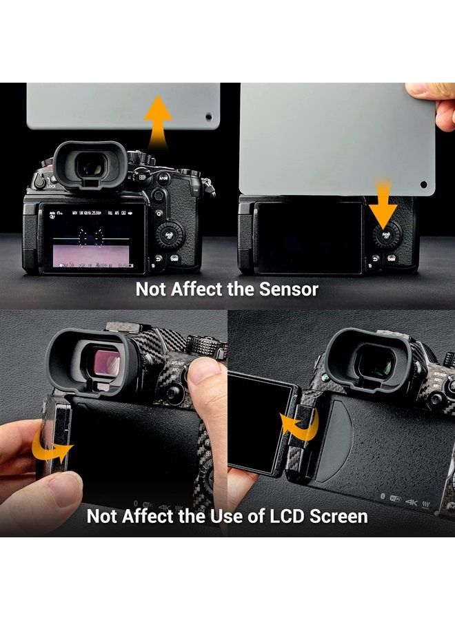 Soft Silicon Camera Viewfinder Eyecup Eye Cup Eyepiece Replacement for Panasonic Lumix DC-GH6 GH5 II GH5M2 DC-GH5S DC-GH5 Camera EVF Eyeshade Protector Replaces Panasonic 4YE1A561Z