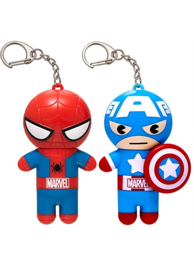 Marvel Spiderman Superhero Flavored Lip Balm Keychain, Amazing Pomegranate, 0.14 Oz