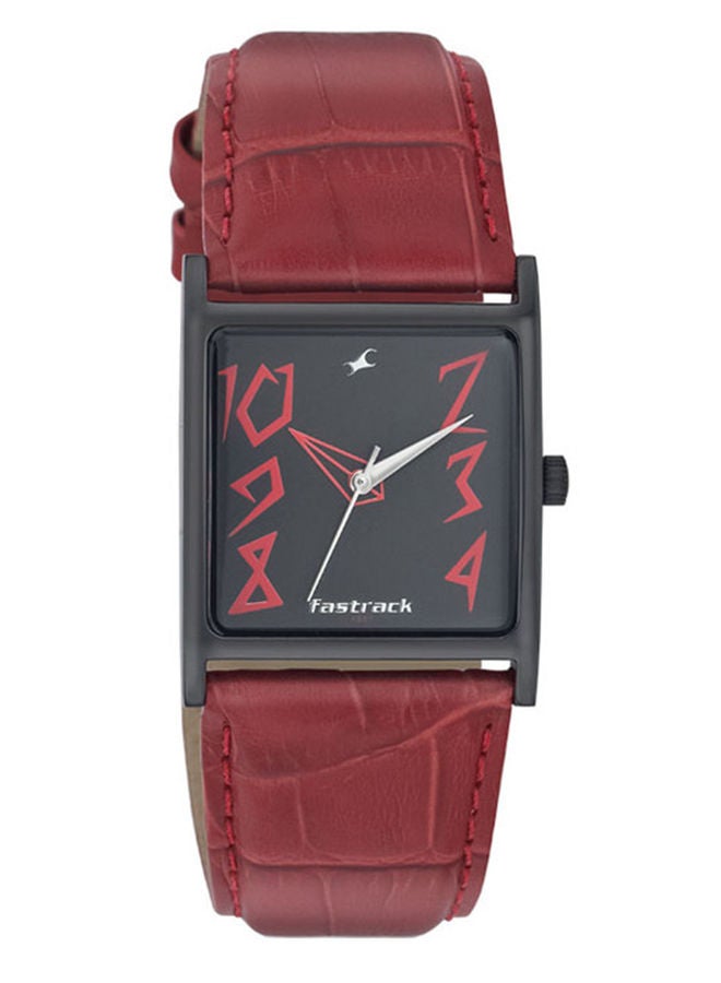 Leather Analog Wrist Watch 9735NL01