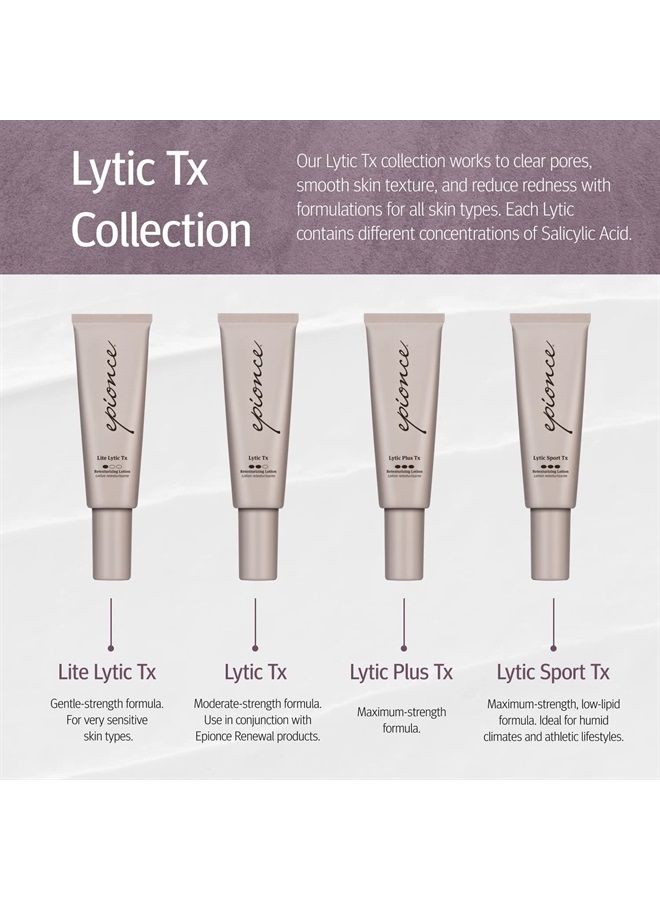 Lytic Plus Tx, Facial Lotion with Salicylic Acid, Azelaic Acid & Hyaluronic Acid, Hyperpigmentation & Acne Treatment for Oily, Acne Prone Skin