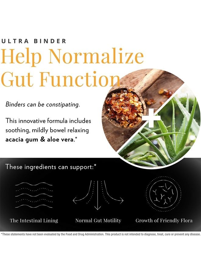 Ultra Binder - Multi Toxin Binder with Bentonite Clay Powder, Zeolite Detox & Charcoal - Supplement for Gut Support & The Body's Toxin Removal Process (120 Capsules)