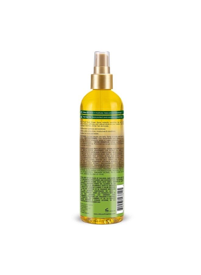 Olive Miracle Braid Sheen Spray (3 Pack) with tea tree oil and olive oil to protect and moisturize scalp and hair.12oz.