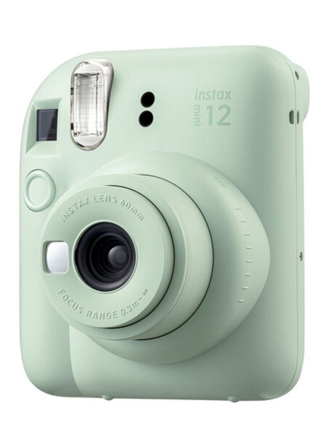 Instax Mini 12 Instant Film Camera Mint Green With Pack Of 20 Films