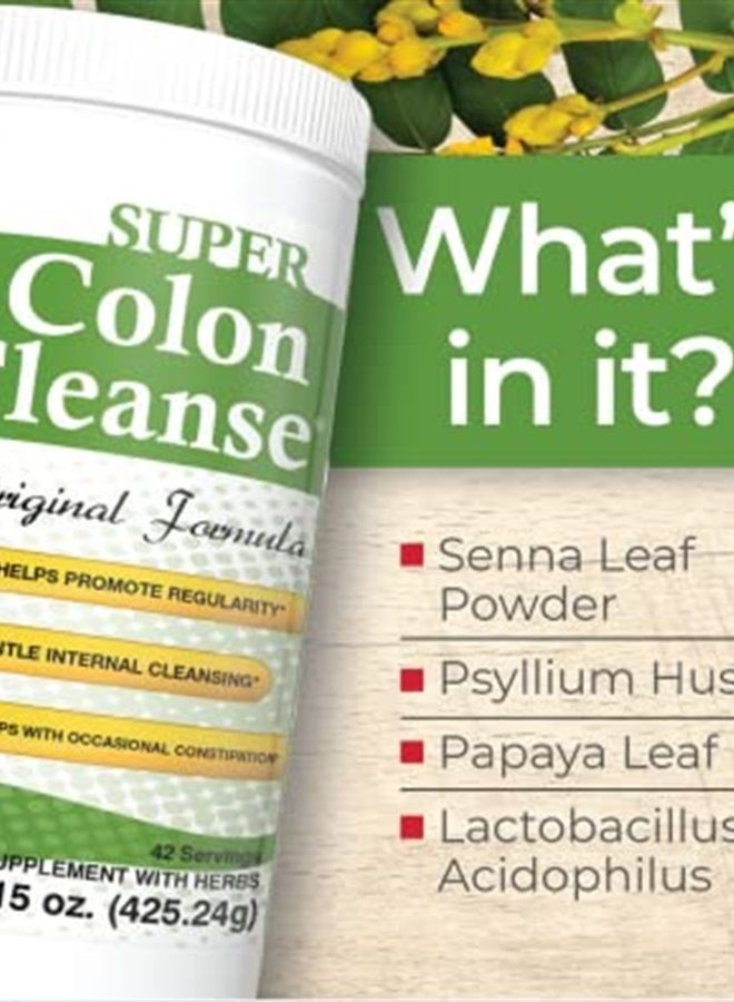 Super Colon Cleanse Original Formula (1991-2018), 15 Oz. Powder, 42 Servings