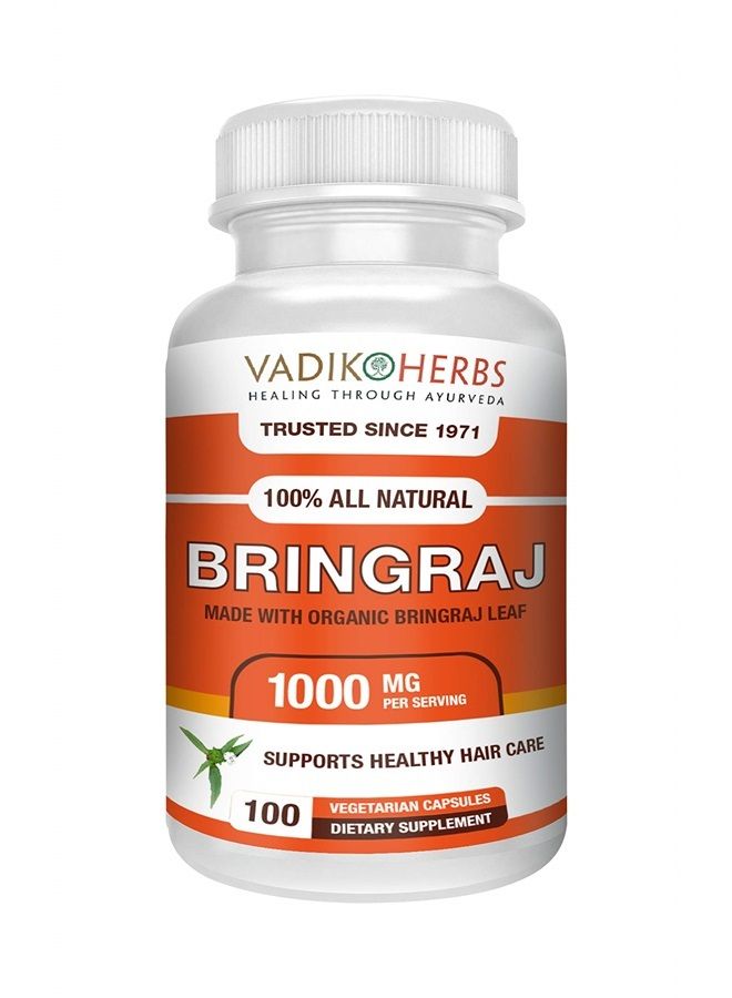 Organic Bringraj Bhringraj (Eclipta erecta, Eclipta alba) Powder 100 Vegicaps | Promotes Healthy Hair Growth…
