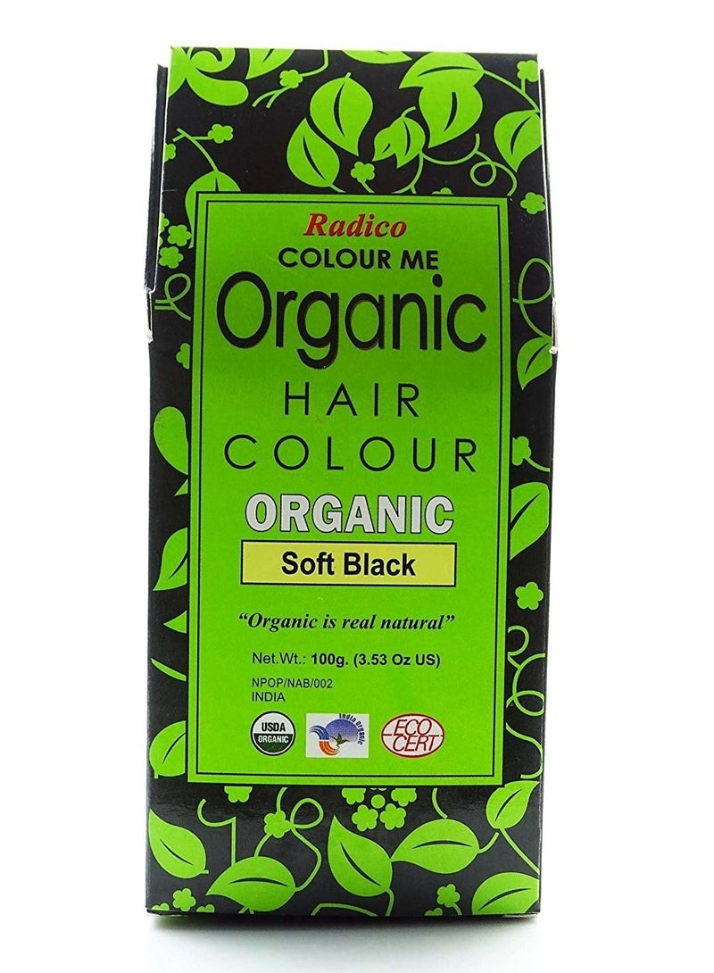 Colour Me Organic Hair Colour Soft Black 100gm