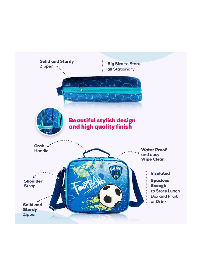 Eazy Kids School Bag Lunch Bag -Blue