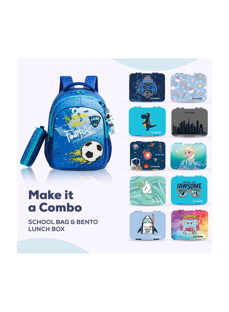 Eazy Kids School Bag Lunch Bag -Blue