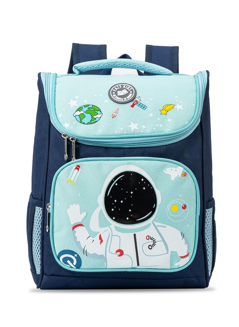 Eazy Kids 16inch Astronaut Space School Backpack-Blue