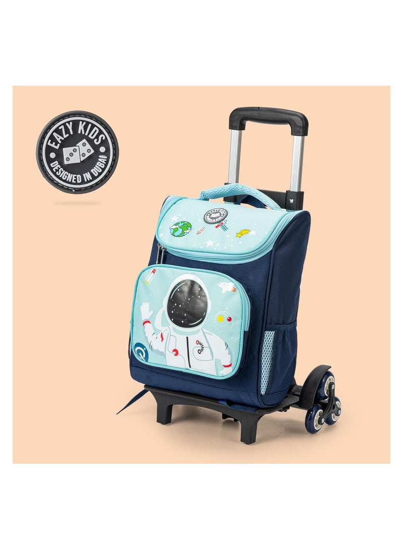 Eazy Kids 16inch Astronaut Space School Backpack-Blue