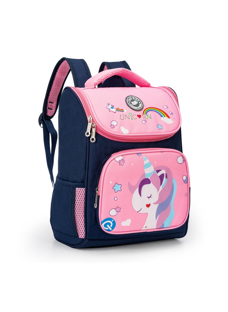 Eazy Kids 16inch Unicorn School Backpack Pink