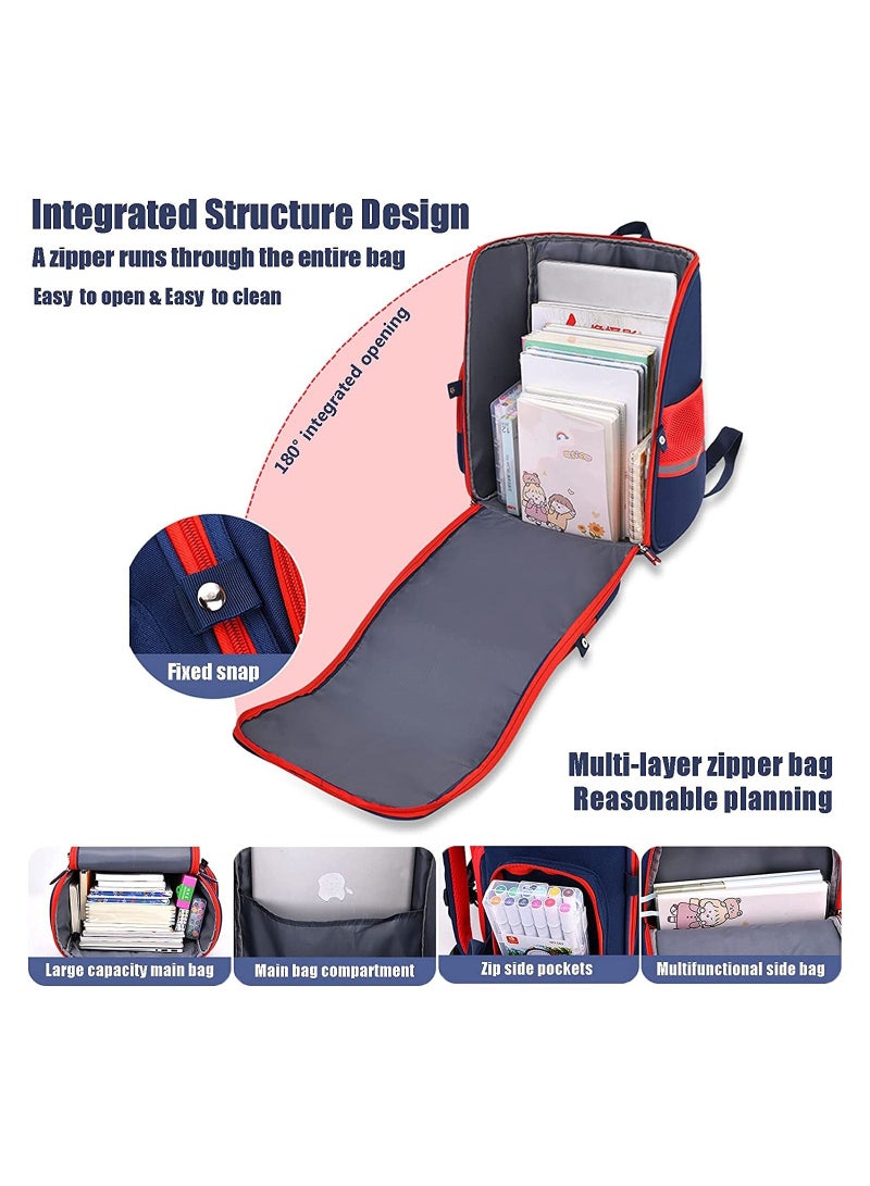 Eazy Kids - School Bag Trolley Red Blue
