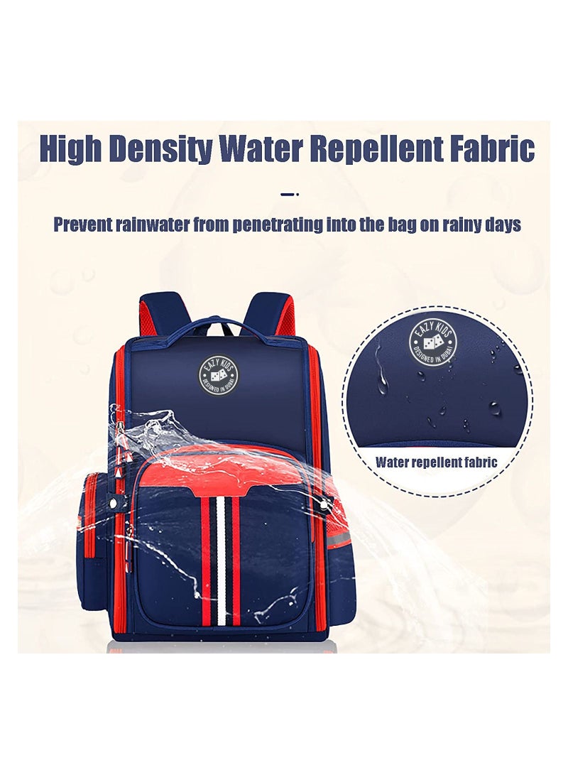 Eazy Kids - School Bag Trolley Red Blue
