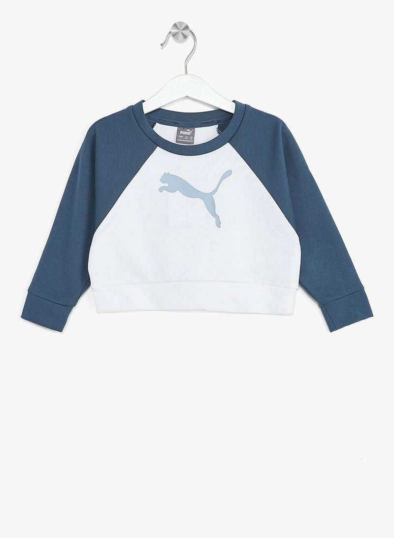 Girls Modern Sports Crew Sweatshirt