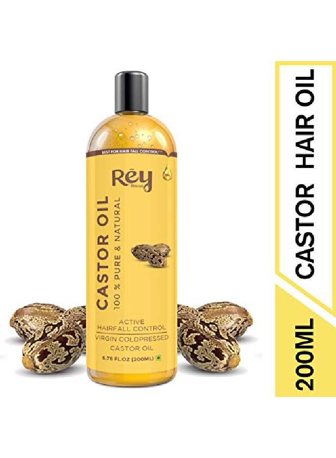 ColdPressed 100% Pure Castor Oil Moisturizing & Healing for Skin Hair Care Eyelashes (400ml) (200ml x 2)