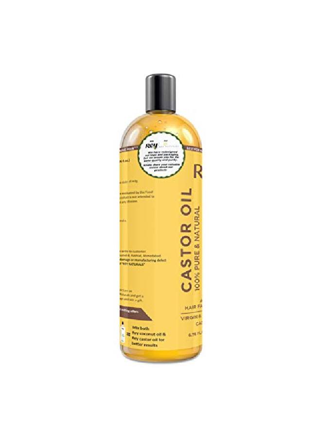 ColdPressed 100% Pure Castor Oil Moisturizing & Healing for Skin Hair Care Eyelashes (400ml) (200ml x 2)