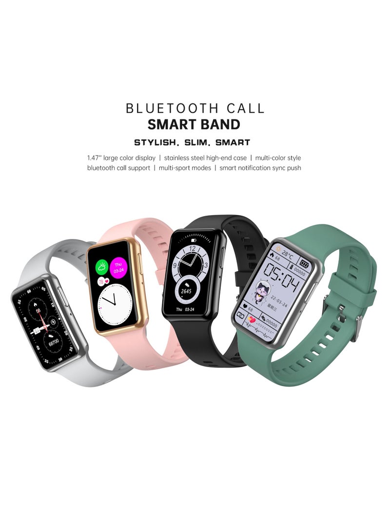 C6 PLUS Smart Watches 1.47 Full Touch Smartwatch Bluetooth Heart-Rate Pressure Monitor IP67 Waterproof Watches