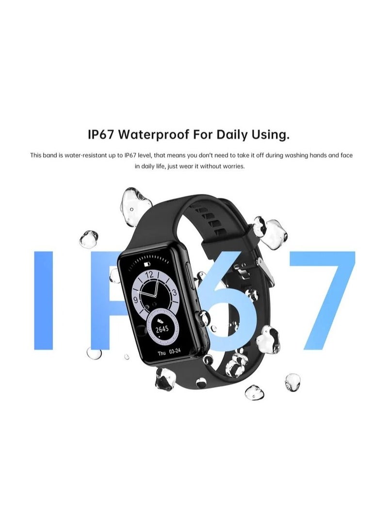 C6 PLUS Smart Watches 1.47 Full Touch Smartwatch Bluetooth Heart-Rate Pressure Monitor IP67 Waterproof Watches