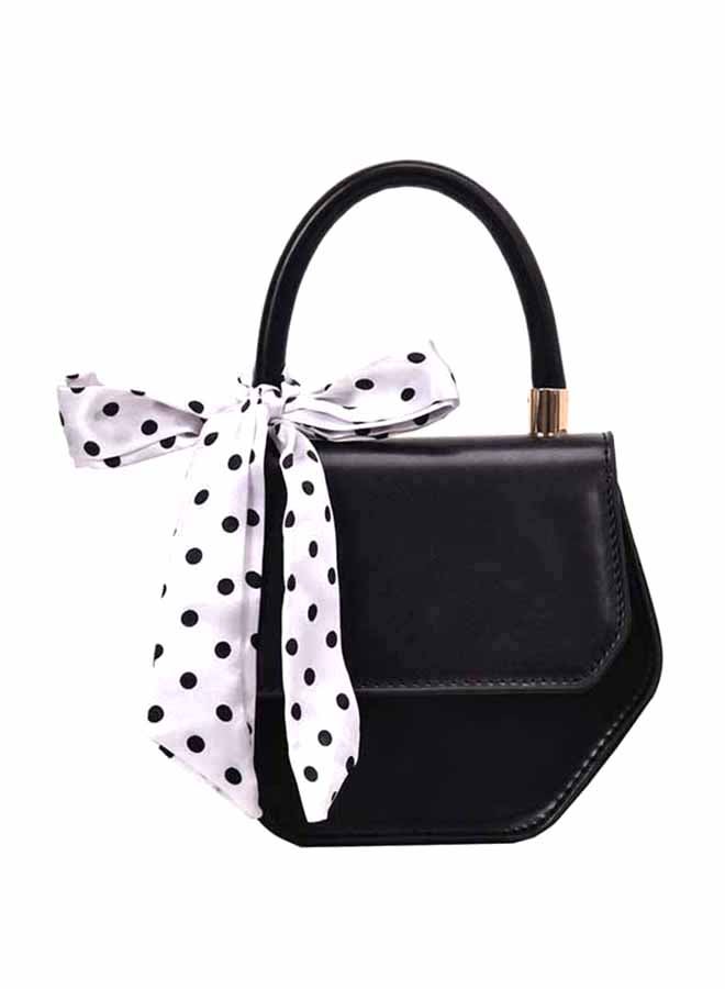 Bow Decoration Stylish Light Weight Satchel Black