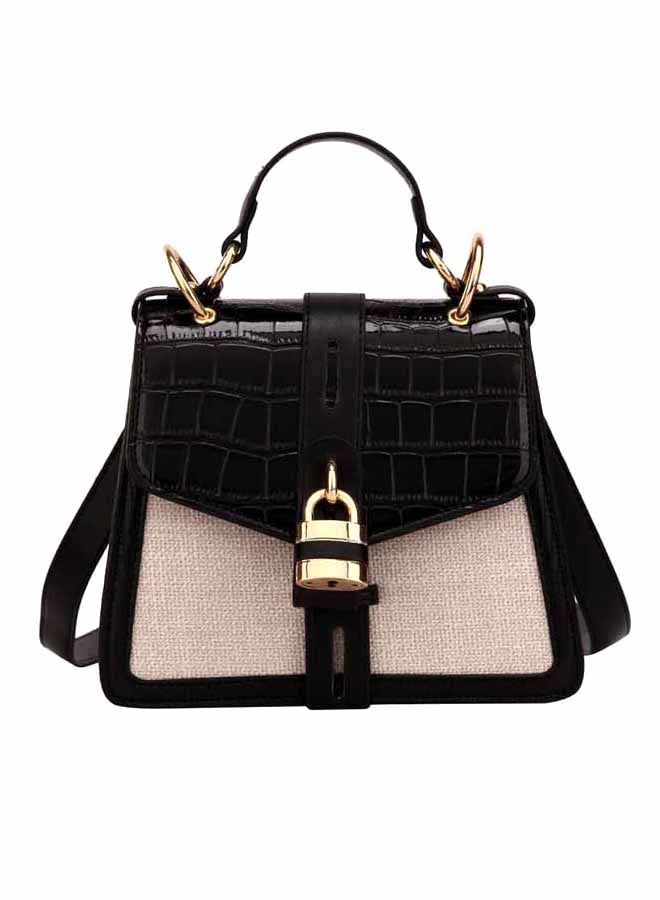 Lightweight Stylish Satchel Bag Black/White