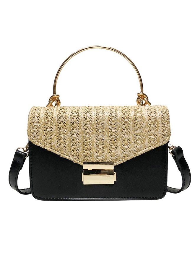 Fashion Light Weight Satchel Black/Gold