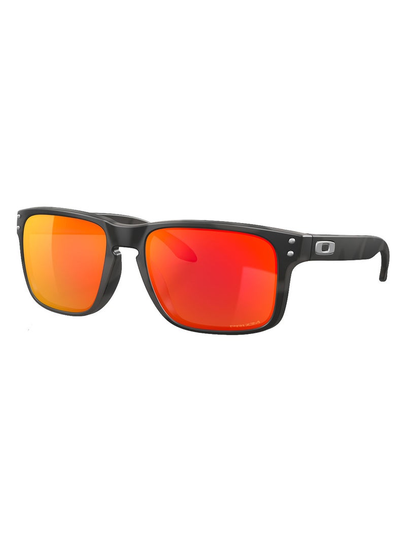 Unisex Mirrored Square Sunglasses - OO9102-E955 57-18 137 - Lens Size: 57Mm