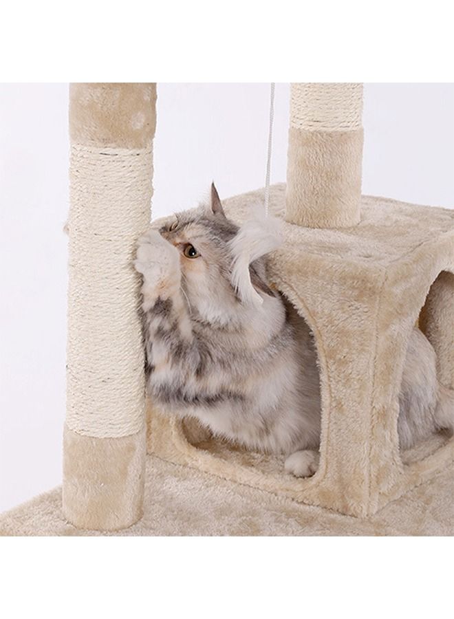 Multi-Level Cat Tree, Height Activity Cat Tower Furniture For Large Small Cat 70x50x170 Cm