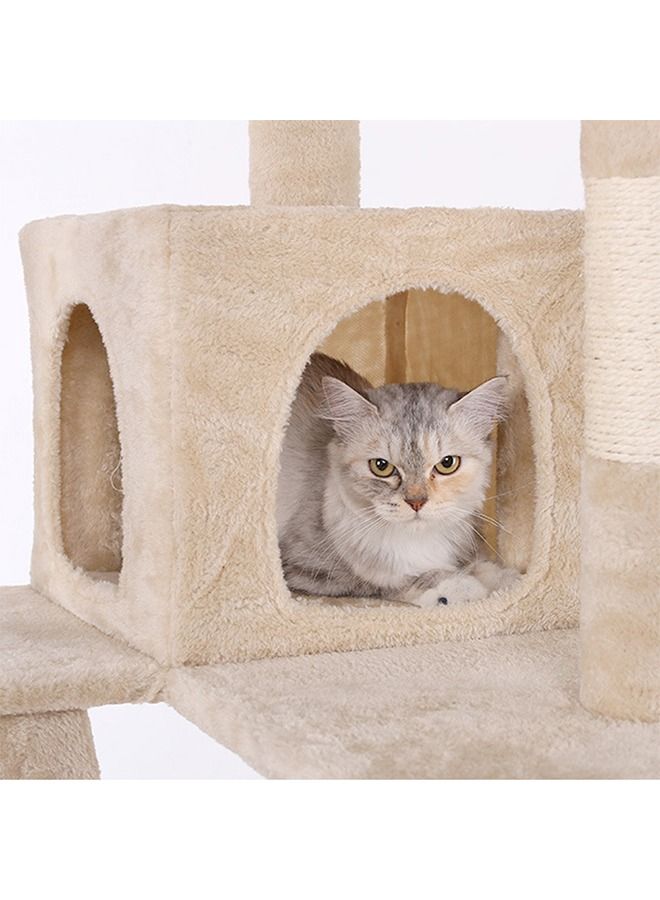 Multi-Level Cat Tree, Height Activity Cat Tower Furniture For Large Small Cat 70x50x170 Cm