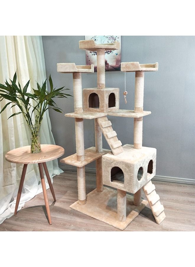 Multi-Level Cat Tree, Height Activity Cat Tower Furniture For Large Small Cat 70x50x170 Cm