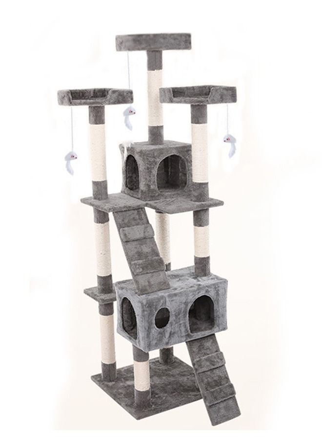 Multi-Level Cat Tree, Height Activity Cat Tower Furniture For Large Small Cat 70x50x170 Cm