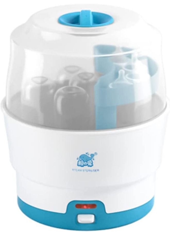 Baby Bottle Sterilizer Bottle Steam Sterili-zer for Baby Bottles BPA Free Pacifiers Breast Pumps Large Capacity and 99.99% Cleaned in 8 Mins Holds up to 6 Bottles Easy to Operate