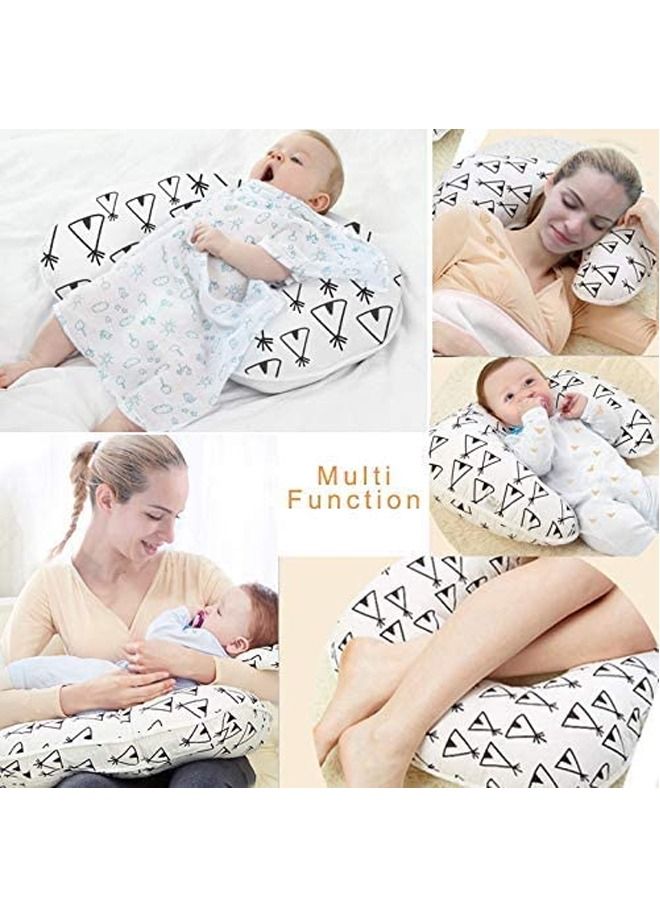 Newborn Baby Nursing Pillows Maternity Breastfeeding U-Shaped Pillow - Geometry