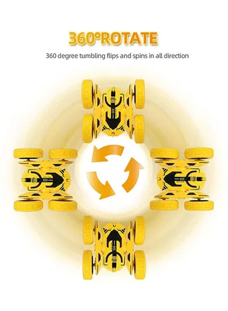 Portable Double Sided Rotating Vehicles Tumbling Flips Rc Remote Control Car