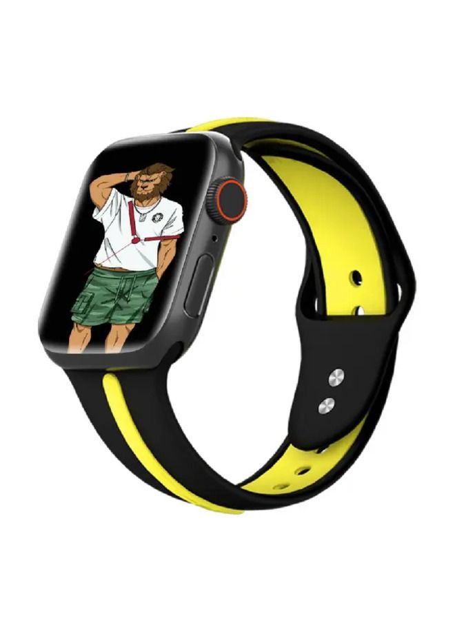 Green Lion Tanoshi Watch Strap for Apple Watch 38/40mm - Black/Yellow