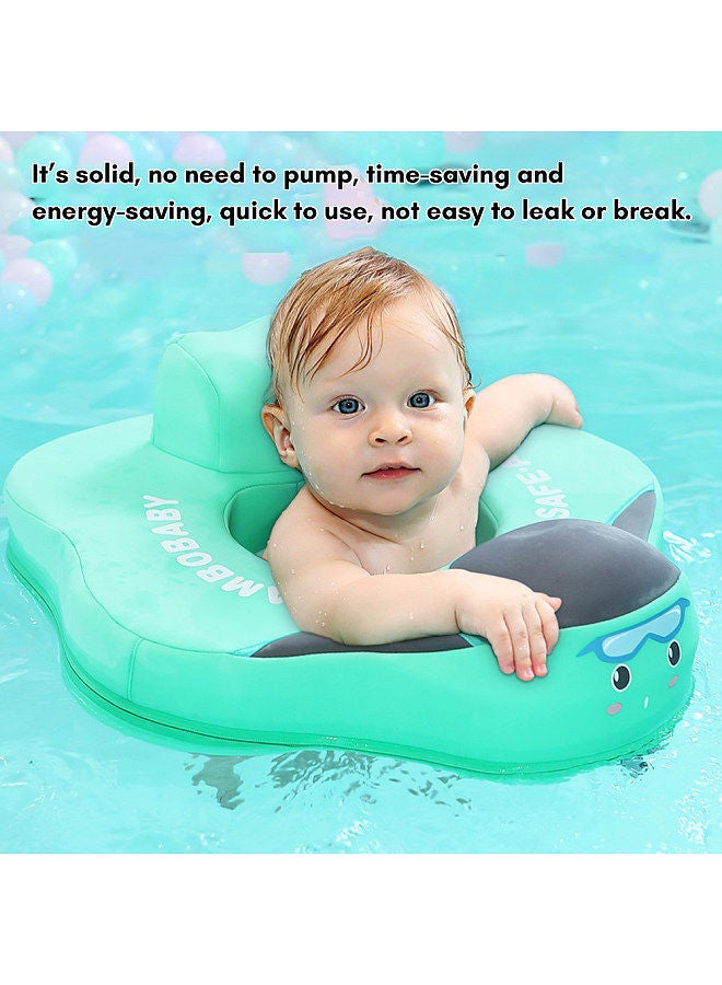 Mambobaby B504 Non-Inflatable Baby Pool Seat Float Summer Swimming Ring with Safety Seat for 4-24 Months Baby