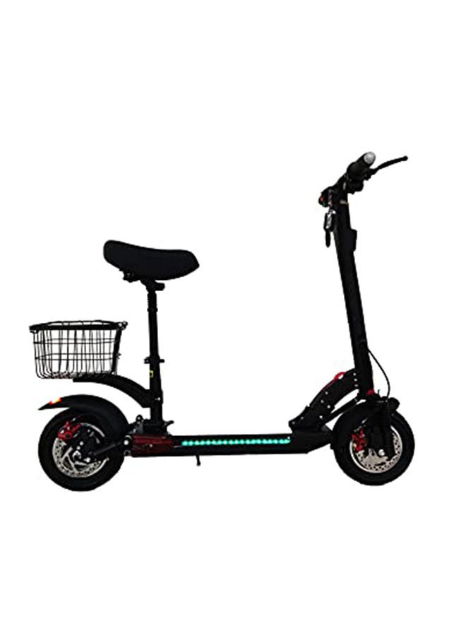 Chenxian 1000W Foldable Electric Scooter with Seat & Rear Basket – 48V 12Ah Battery, 55 km/h Max Speed, Dual Disc Brakes, Bluetooth, LED Light – For Adults & Teenagers